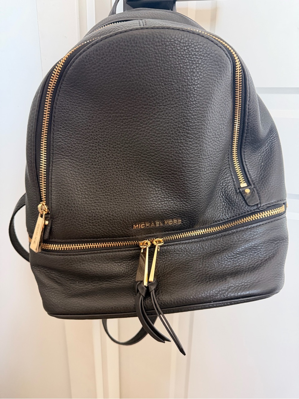 MICHAEL KORS Rhea Small Leather Backpack - Picture 3 of 12